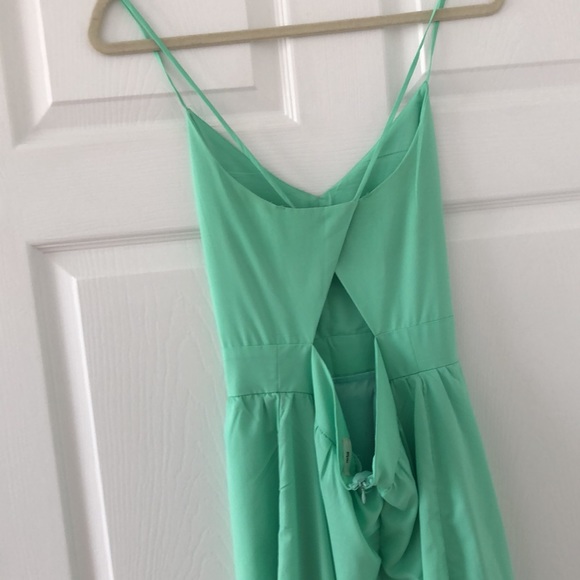 Tobi | crisscross back tank dress | green | large - Picture 3 of 5